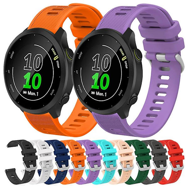 Til Garmin Vivomove Sport 20mm Silikone Twill urbånd Red