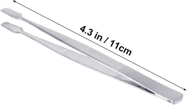 Frimärkspincett Filateliverktyg - Set om 2 (Silver)