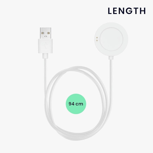 Oplader til Xiaomi Watch S2 bæretaske (42 mm/46 mm) (hvid)