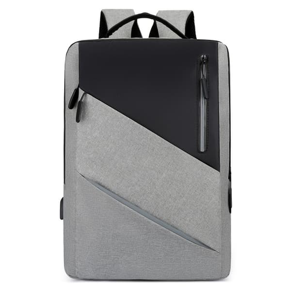 Laptopväska med USB-laddning grå