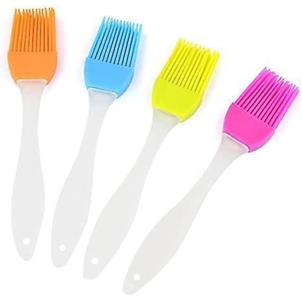 Silicone Brushes Roasting Brush Baking Brush Grilling Brush With 4 Colors/soft And Durable Bbq Brush Kitchen Brush