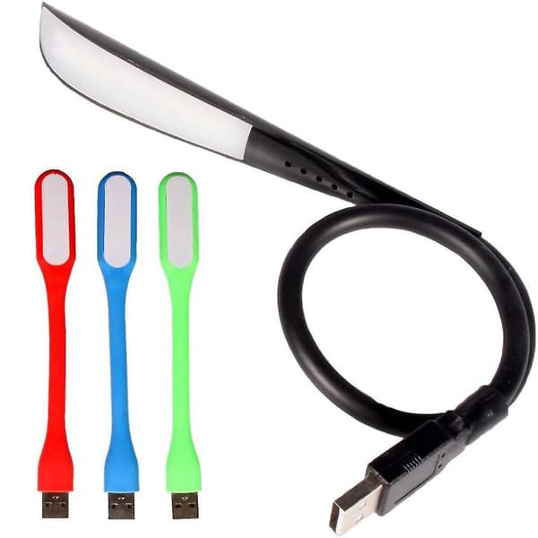 Berøringsdimmbar LED USB-lys, USB-bærbar lys, 3-nivå justerbart lys Black