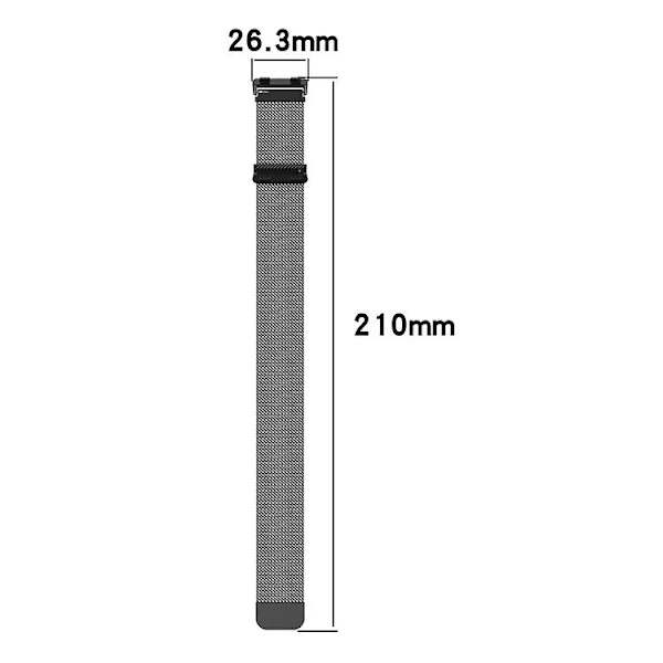 För Oppo Watch 2 46mm Milan Metal Watch Band Rose Gold