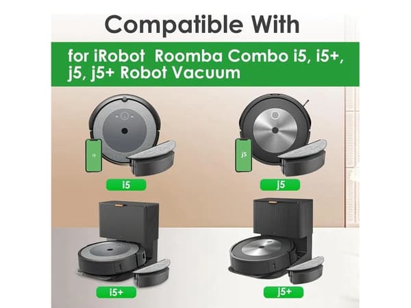 Tilbehør til Irobot Roomba Combo I5/I5+/J5/J5Plus Robotstøvsuger