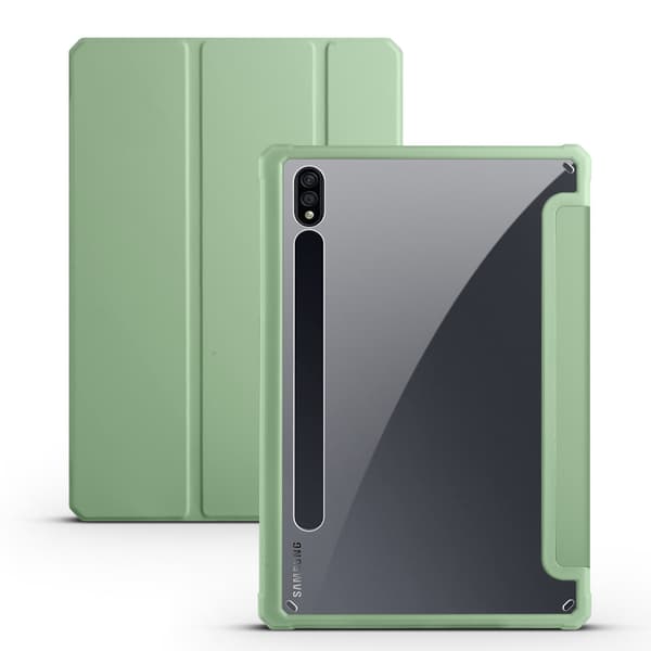 Etui til Samsung Galaxy Tab S9 Plus/S9 Fe Plus Akryl tablet beskyttelsesetui grøn