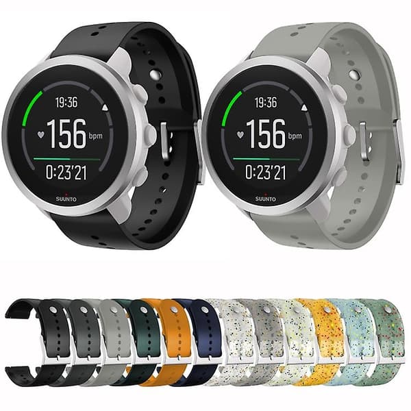 Til Suunto 5 Peak Silicone Watch Band Space Gray