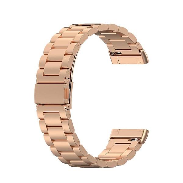 Til Fitbit Versa 3 / Fitbit Sense 3-perler rustfrit stål urbånd med demonteringsværktøj
