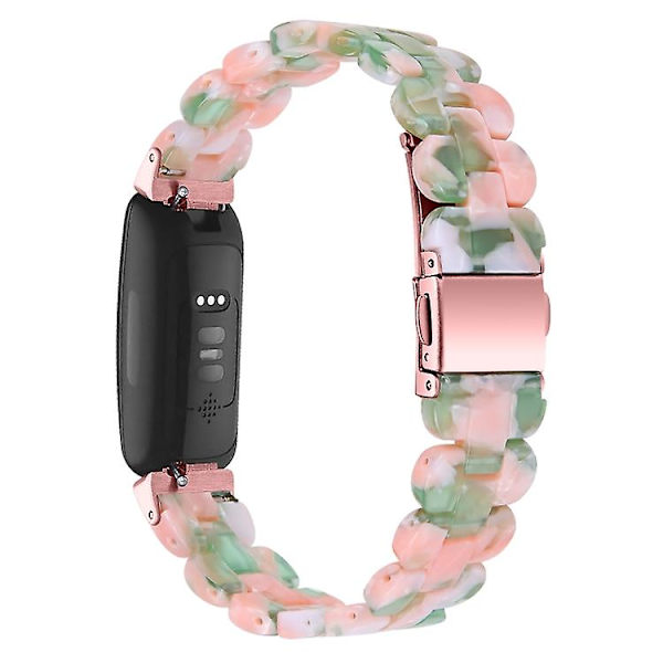 Fitbit Inspire 2 / Inspire Oval Resin watch Pink Green Flower