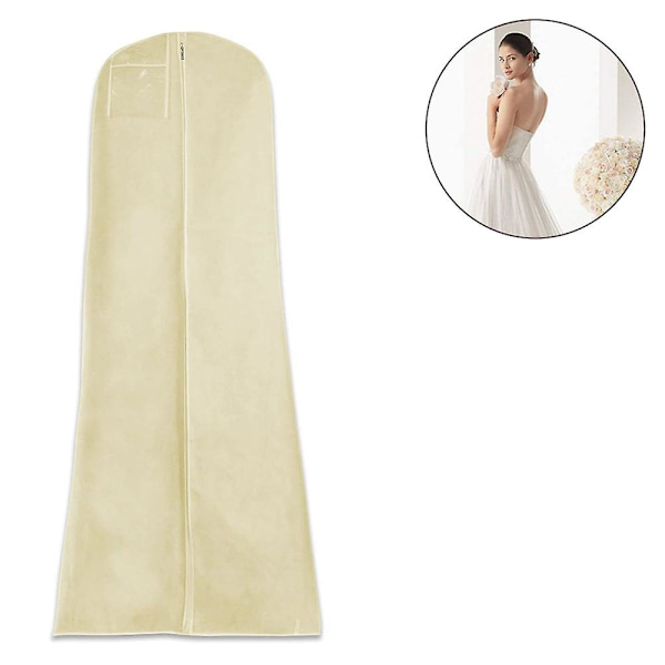 Store klesposer 180x80x22cm Saver Støvtett Brudekjolepose Beige