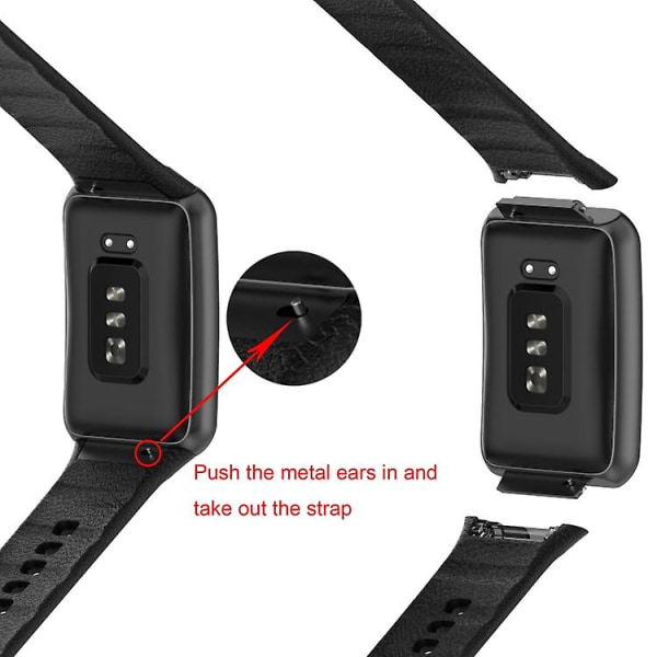 För Oppo Watch Free Nfc Version Sport Silicone Watch Band Red