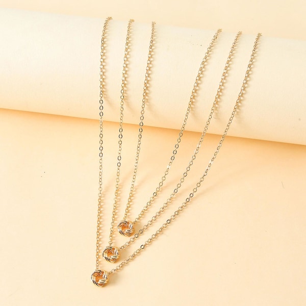 Best Friend Knot Halsband Perfekt födelsedagspresent för långväga vänner Silver 2