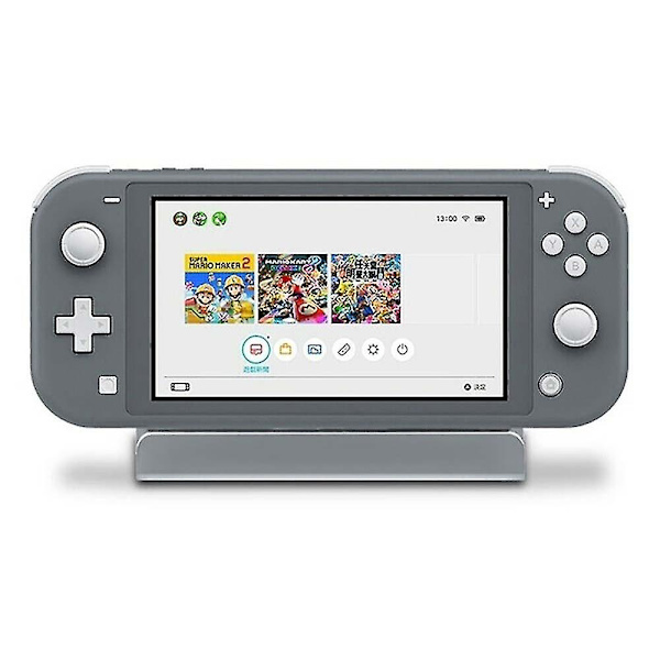 Hurtigoplader ladestationsstativ med type-c base til Nintendo Switch Lite Grey