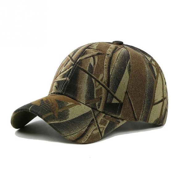 Baseball Camo Cap, Kamuflasje Fiske Jakt Hat Unisex Justerbar Sports Baseball Cap Leaves