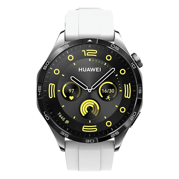 22mm silikone rem til Huawei Watch Gt 4 46mm White