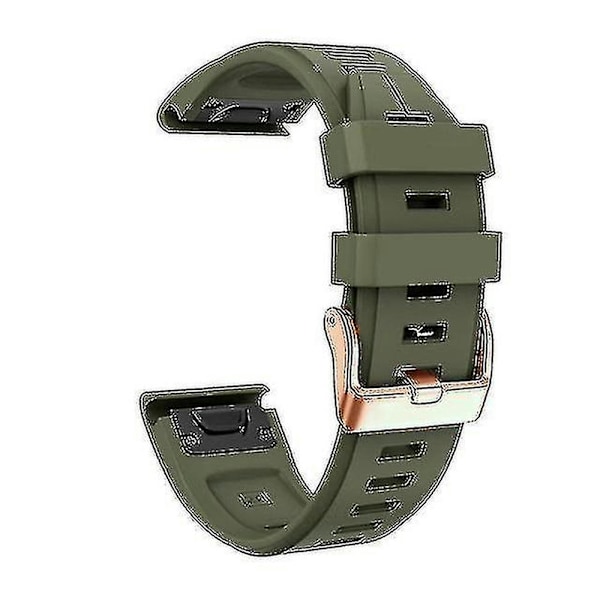Reserve Rem for Garmin Fenix 5s Plus 6s Pro, Silikon 20mm Smartwatch Håndledd 1 Army green