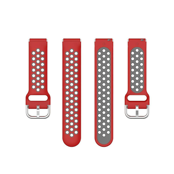 Klockarmband för Xiaomi Watch / Huawei Honor S1 Red Grey