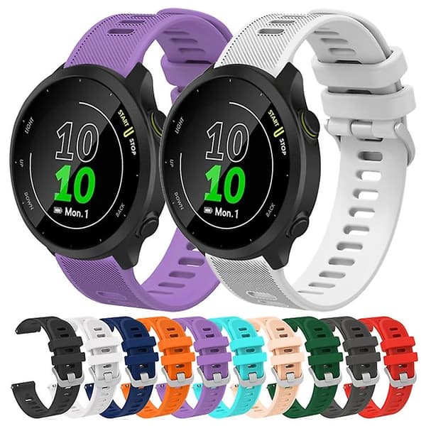 For Garmin Garminmove Style 20mm Silikon Twill Klokkebånd Red