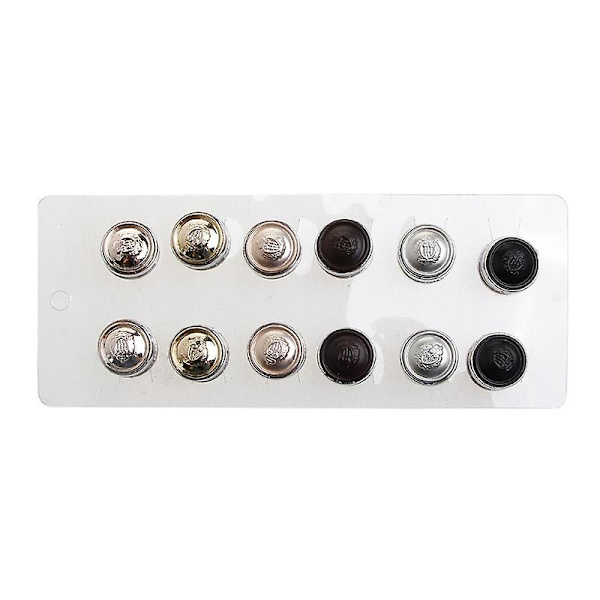 Magnetisk halsduk Brosch Magnetisk knapp Brosch Pearl Pin Brosch Dam 12 delar C