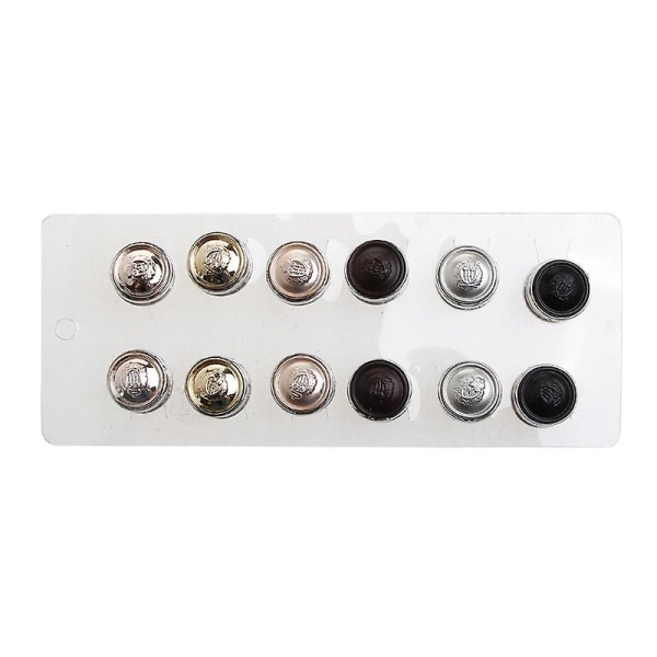Magnetisk skjerf Brosje Magnetisk knapp Brosje Perle Pin Brosje Dame 12 stykker C