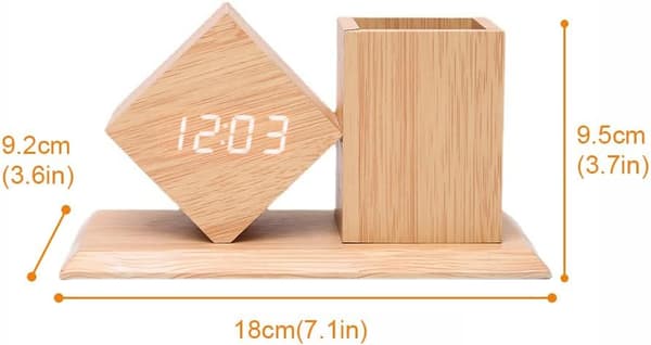 Digital väckarklocka LED med temperatur- och kalendervisning