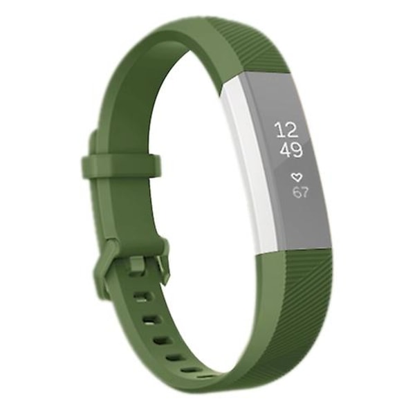 Fitbit Alta Smart Watch silikoniranneke, pituus: noin 23,8 cm Army Green