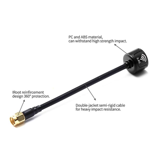5,8 g Fpv-antenne 155 mm Rp-sma-antenne for langdistanse Fpv Racing Drone Quadcopeter 125mm-SMA