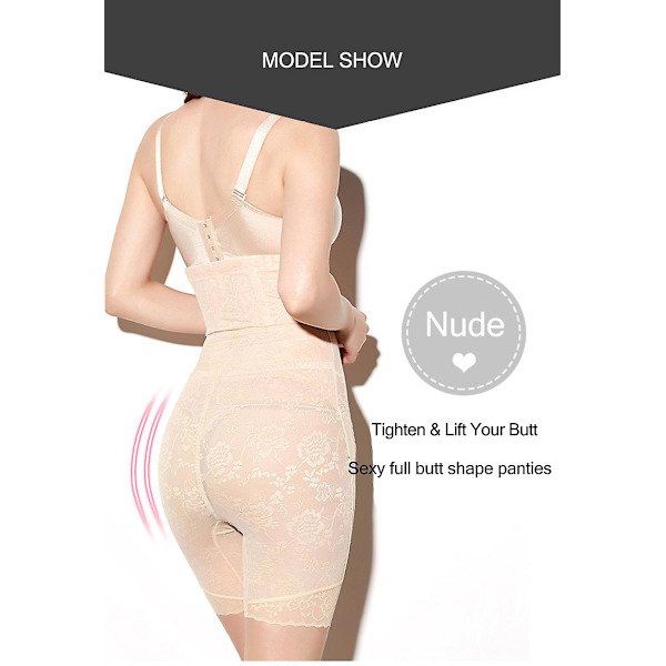 Naisten Body Shaper Slim Fit korkeavyötäröinen korsetti synnytyksen jälkeinen vatsavyö nude m
