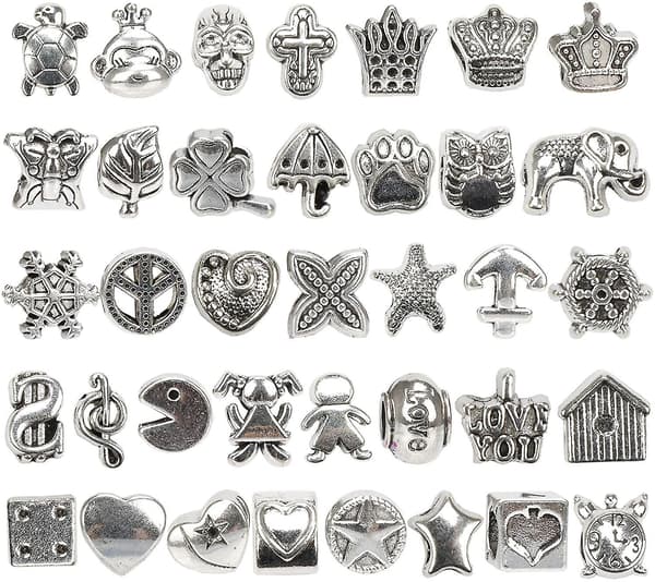 130 stycken Berlock armband gör kit DIY Craft smycken set