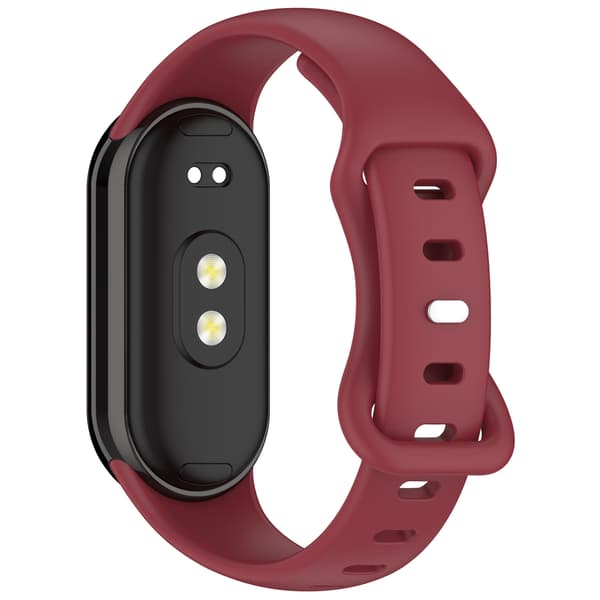 Smartwatch Rem til Xiaomi Band 9/Xiaomi Band 8 Silikonerem (Rød)