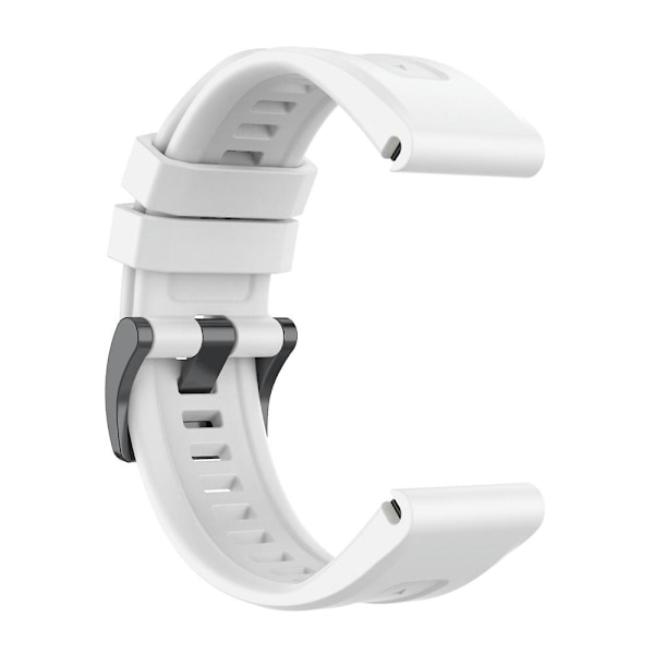 22mm Snabbkoppling Silikonarmband för Garmin Fenix 7 White