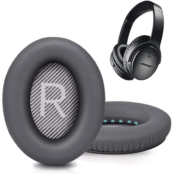 Øreputer Erstatning av puter for Bose Quietcomfort 35 / Qc35 Ii Dark Gray