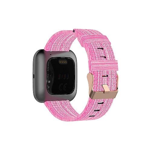 Til Fitbit Versa Canvas urrem Pink