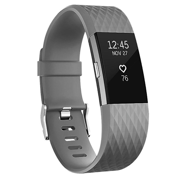 Rannekoru Fitbit Charge 2 -älykellolle, Fitbit Charge 2 -älyrannekkeen vaihtoranneke Gray L