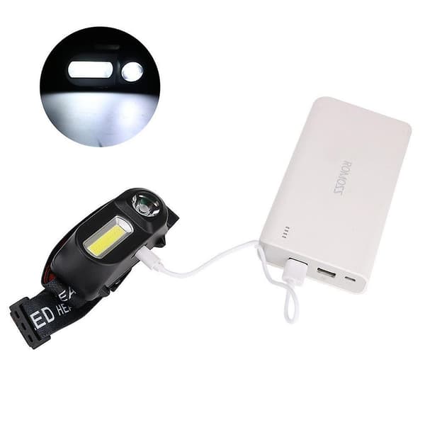 Hodelykt Lommelykt Oppladbar LED Hodelykt for Løping Camping Hodelykt Only Headlamp