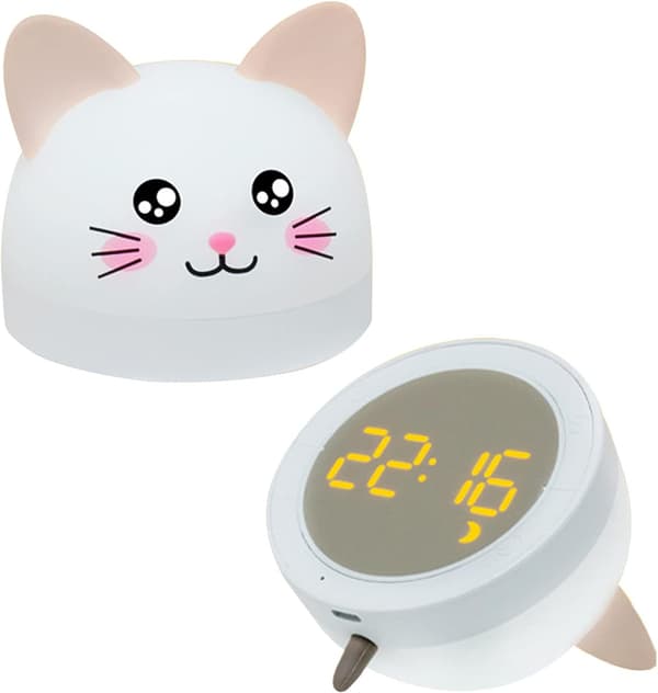 Väckarklocka Söt Katt Digital Väckarklocka för Barn