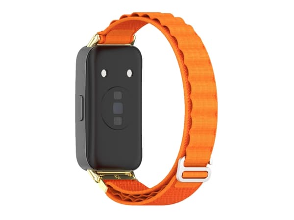 Smartwatch-rem til Huawei Strap 8 Mijobs Åndbar Nylon (Orange + Guld)