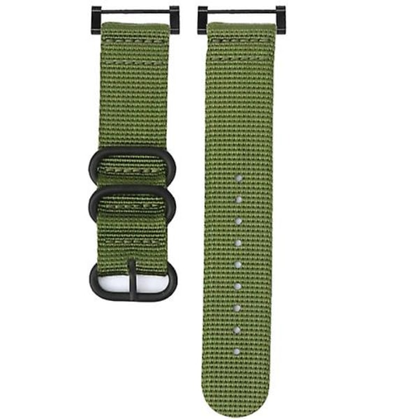 Til Suunto Core Tre-rings stålspænde Nylon urrem Army Green