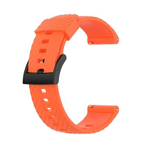 För Suunto 7 24 mm enfärgad watch Orange