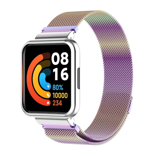 Metalrem med urramme til Xiaomi Redmi Watch 2 Lite Colorful