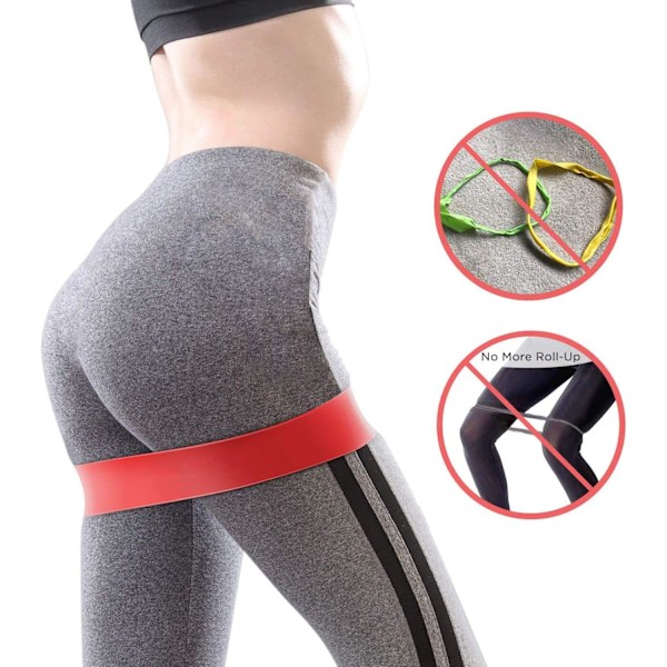 Fitness Elastisk Træningsbånd, Velegnet til Hjemmefitness, Strækning, Styrketræning, Fysioterapi, Yoga, osv., Leveres med Brugermanual og