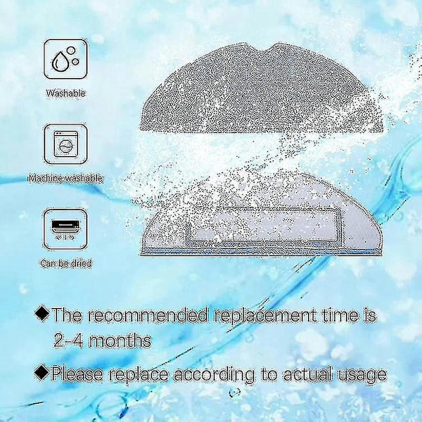 10 st moppdynor för Xiaomi Roborock S7 T7s T7 Plus mikrofiberdyna