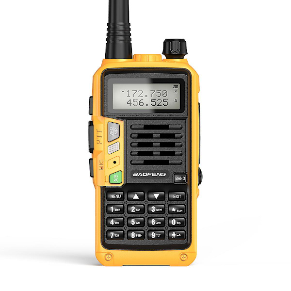 Baofeng Uv-s9 Plus Tri-band Radio 10w Kraftig 136-174mhz/220-225mhz/400-520mhz Walkie Talkie Amatør Håndholdt Tovejs Radio - Walkie Talkie Yellow