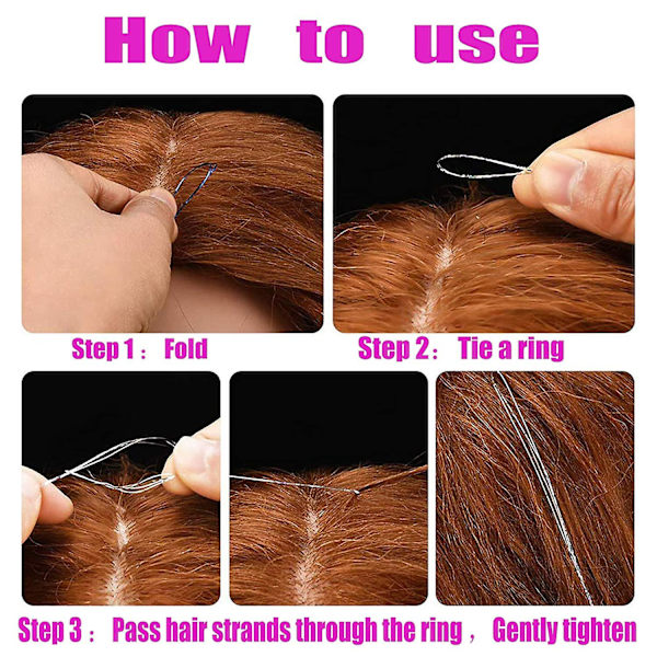 Hår Tinsel Strands Kit, 12 farver Tinsel Glitter Hår Tilbehør