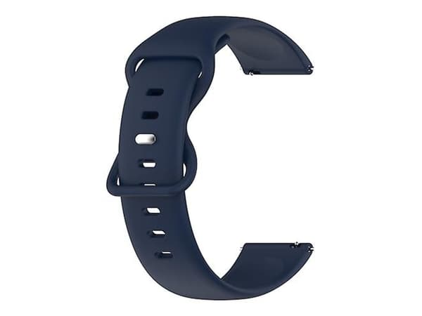 Rem for Garmin Forerunner 158 20 mm Marineblå Solid Color Silikonklokke