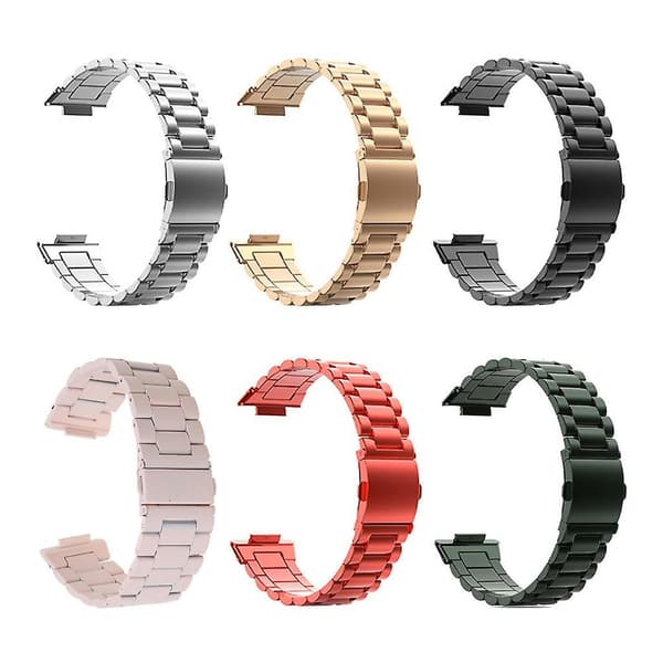 Rustfrit stålrem passer til Huawei Watch Fit 2 Vandtæt armbåndsur Pink