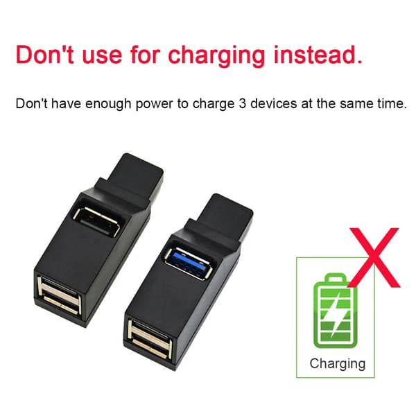 USB 3.0 hub adapter extender mini splitter box 3 portar höghastighet för PC laptop U Disk Card Reader USB 3.0 Hub White