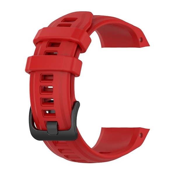 For Garmin Instinct 2s ensfarget silikon sportsklokkerem Red