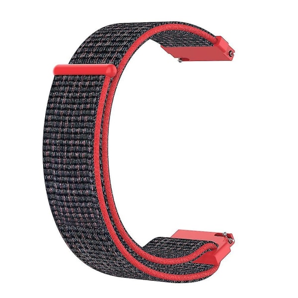 Vaihto 18 mm nylon kudottu hengittävä watch rannehihna F-ossil Gen 4 Red Black