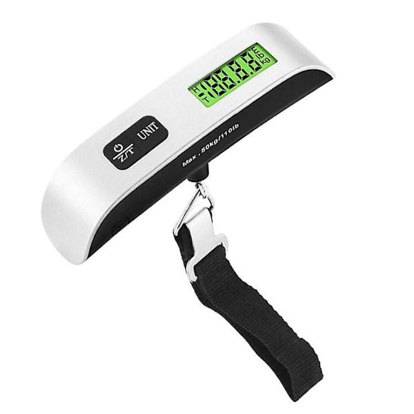 50kg/10g elektroninen vaaka LCD digitaalinen riippuva matkatavaravaaka Jousivaaka