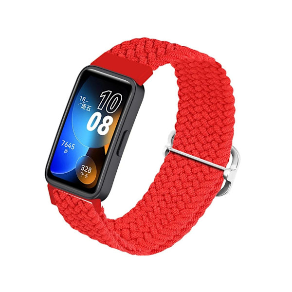 Justerbart flettet armbånd for Huawei Strap 9 rød